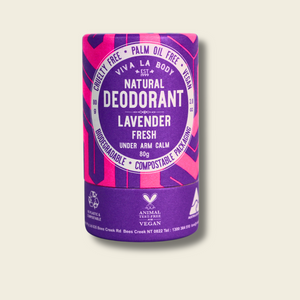 Natural Deodorant Lavender Fresh 80g Tube VIVA LA BODY
