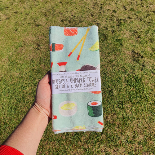 UnPaper Towel 6 Pack ~ Sushi