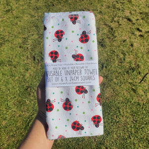 UnPaper Towel ~ Lady Bug Dots