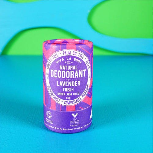 Natural Deodorant Lavender Fresh 80g Tube VIVA LA BODY