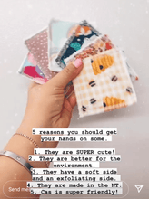 Load image into Gallery viewer, Reusable Makeup Wipes / Pads ~ Fairy Bread