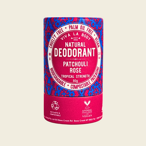 Natural Deodorant Rose Patchouli 80g Tube VIVA LA BODY