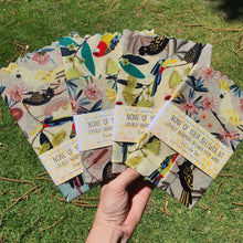 Load image into Gallery viewer, Australian Wild Birds *Cockatoo &amp; Parrots* Beeswax Wraps (Jocelyn Proust)