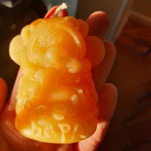 Bee Happy Bear 100% Pure Beeswax Candle