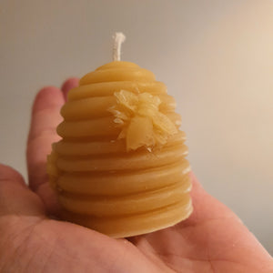 Mini Bee Hive 100% Pure Beeswax Candle