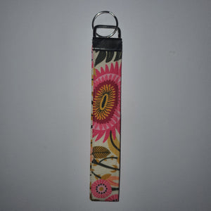 Leafy Floral Wristlet - Key Fob