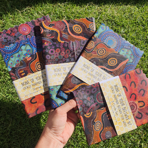 Australian Indigenous Dreaming Beeswax Wraps