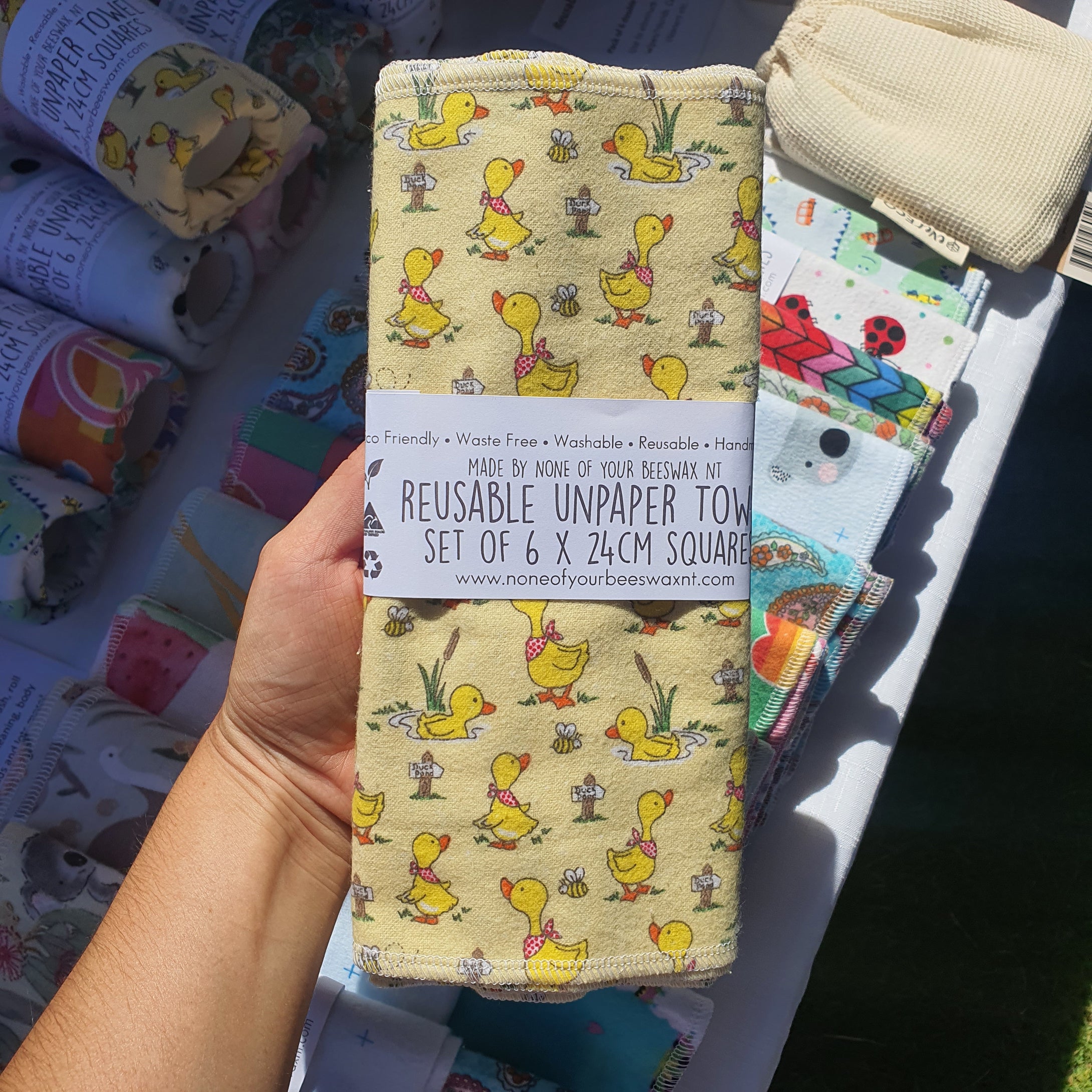 UnPaper Towel 6 Pack ~ Ducks & Bees