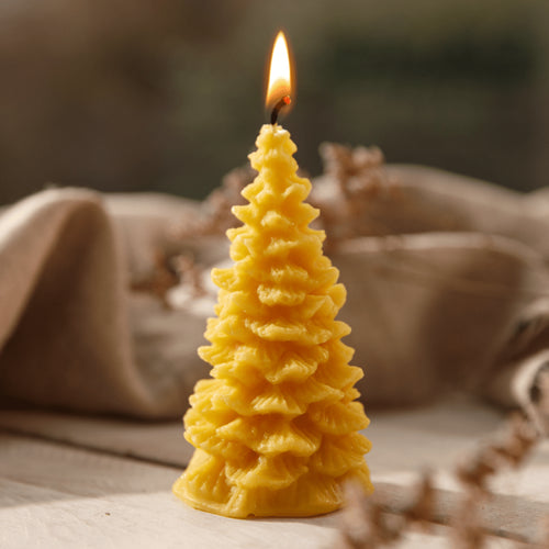 Christmas Tree 100% Pure Beeswax Candle