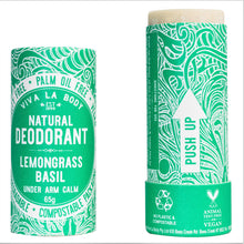 Load image into Gallery viewer, Natural Deodorant Lemongrass Basil VIVA LA BODY