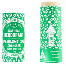 Load image into Gallery viewer, Natural Deodorant Spearmint, Sage &amp; Lemongrass VIVA LA BODY