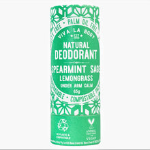 Load image into Gallery viewer, Natural Deodorant Spearmint, Sage &amp; Lemongrass VIVA LA BODY