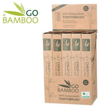 Load image into Gallery viewer, Go Bamboo Bamboo Children&#39;s Toothrbush