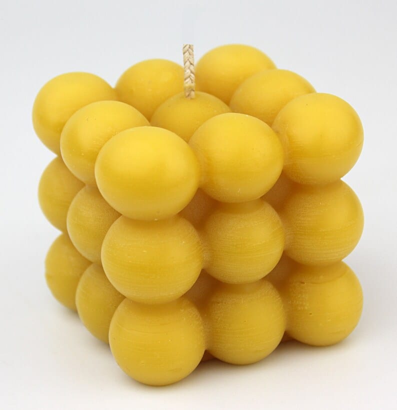 Ball Cube 100% Pure Beeswax Candle