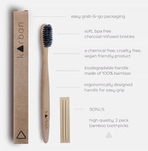 Load image into Gallery viewer, Karbon Toothbrush Charcoal Charcoal Infused Bamboo Toothbrush