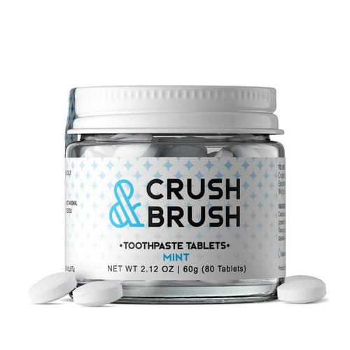 Nelson Naturals INC Crush & Brush Tablets - Mint 60g (80 Tablets)