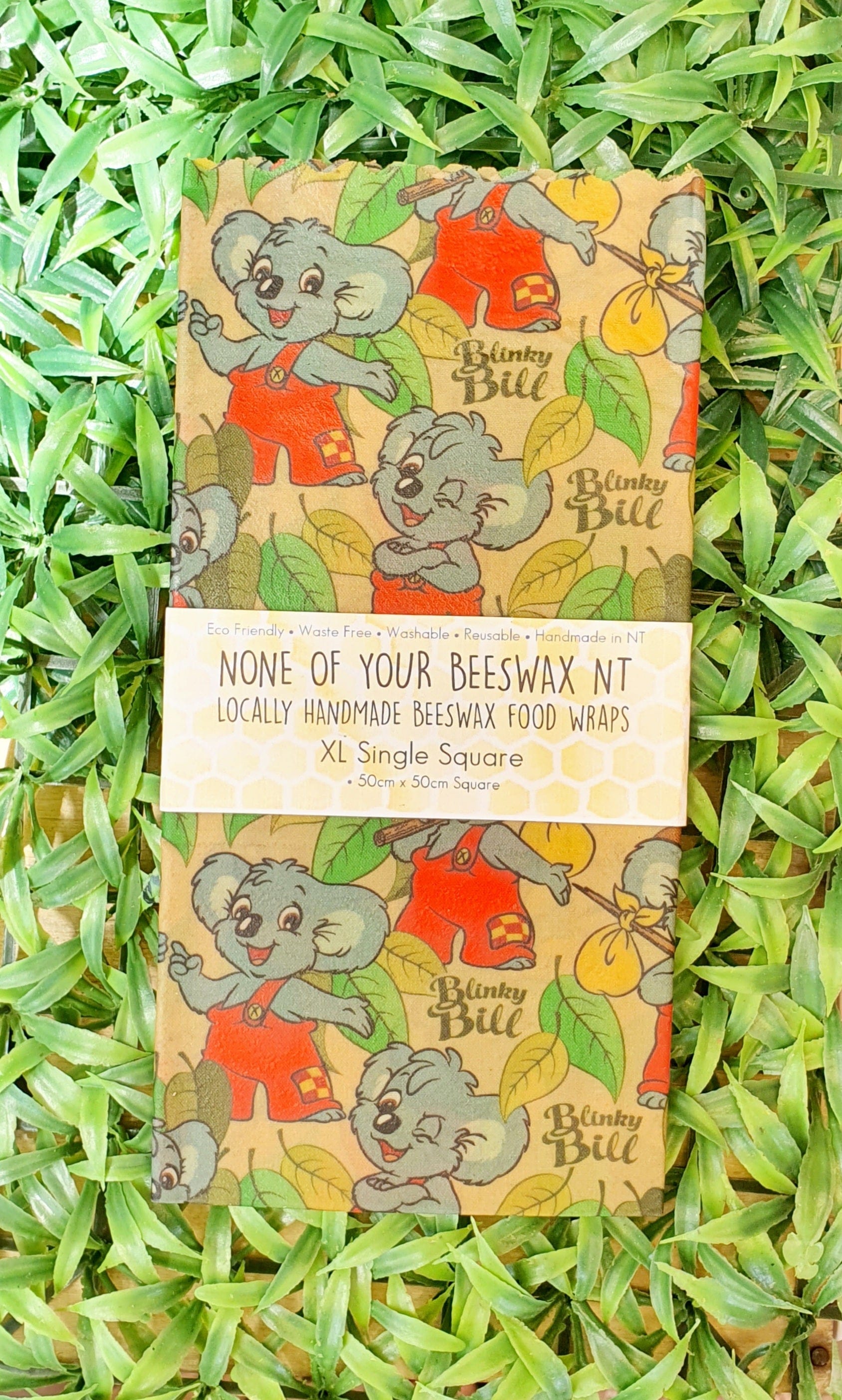 None of Your Beeswax NT Beeswax Wraps Blinky Bill Beeswax Wrap XL Single 50CM X 50CM