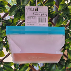 None of Your Beeswax NT Silicone Reusable Stand Up Bag 2 Cup - 500ml