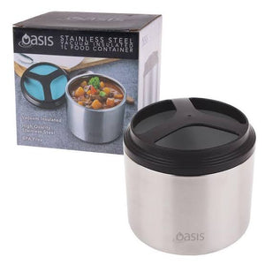 Oasis Oasis Insulated 1L Food Container, Charcoal Lid