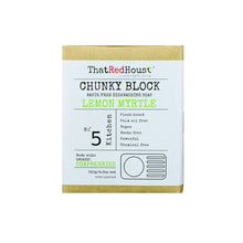 Load image into Gallery viewer, That Red House Soap Chunky Block Dish Soap - Lemon Myrtle 140g