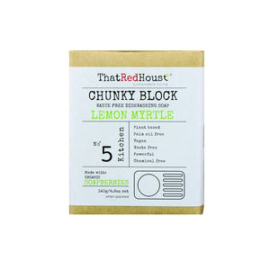 That Red House Soap Chunky Block Dish Soap - Lemon Myrtle 140g