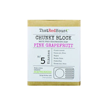 Load image into Gallery viewer, That Red House Soap Chunky Block Dish Soap - Pink Grapefruit 140g