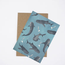Load image into Gallery viewer, The Scenic Route Whale Shark with Mermaids Aquatic Life Gift Cards